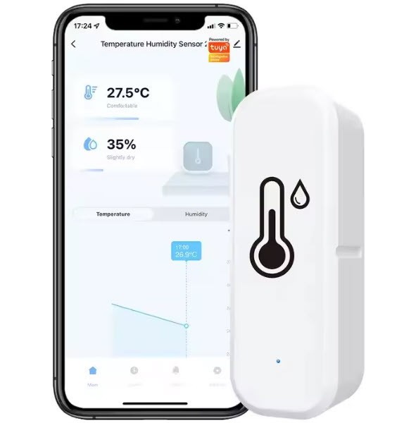 Senzor de temperatura si umiditate WIFI TUYA