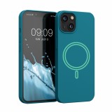 Cumpara ieftin Husa pentru Apple iPhone 13, Silicon, Verde, 56559.57, kwmobile