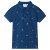 Tricou polo pentru copii, albastru &icirc;nchis, 140 GartenMobel Dekor, vidaXL