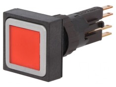 Comutator Push 16mm cu Bec Ro?u foto