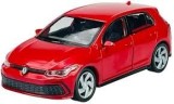 Macheta Volkswagen Golf 8 GTI rosu Welly 1:34 replica metal usi deschise cu resort