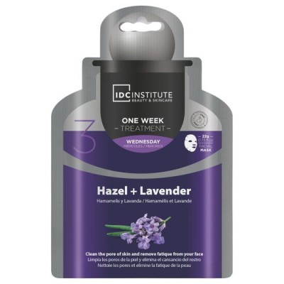 Masca faciala cu extract de Alunul vrajitoarelor + Lavanda , IDC Institute 30902, 22 gr foto