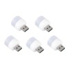 Set 5 mini lampi LED de veghe, USB, portabile, lumina calda