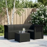 Cumpara ieftin Sofa de Gradina 4-Locuri Aspect Ratan PP Antracit