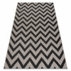 Covor sisal Floorlux 20340 argint si negru Zig Zag, 120x170 cm