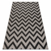 Covor sisal Floorlux 20340 argint si negru Zig Zag, 160x230 cm