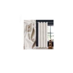 Perdea Decorativa Velvet Ecru cu Inele 140x260cm