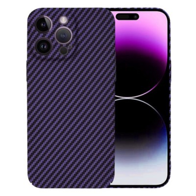 Husa pentru iPhone 14 Pro Max - Techsuit Carbonite FiberShell - Purple foto