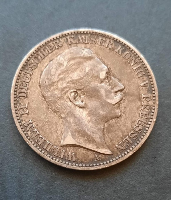 3 Mark 1909 &quot;Wilhelm II&quot;, 1909 A - Regatul Prusiei (Statele germane) - G 3412