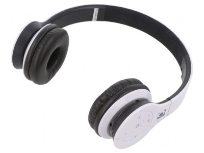 Căști Wireless cu Microfon Albe USB Micro 10m 32&amp;Omega; foto