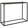 Gossi masa consola, negru, 100x35x75 cm, sticla securizata