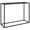 Gossi masa consola, negru, 100x35x75 cm, sticla securizata