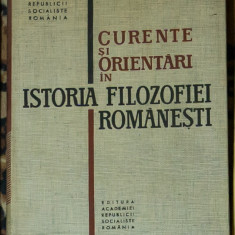 Nicolae Gogoneata - Curente si orientari in istoria filozofiei romanesti