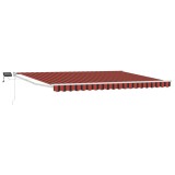 vidaXL Marchiză retractabilă manuală cu led-uri 4,5 &times; 3 m 3419307