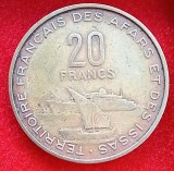 (M1554) MONEDA TERRITOIRE FRANCAIS DES AFARS ET DES ISSAS (ASTAZI DJIBOUTI) - 20 FRANCS 1968, RARA