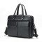 Geanta laptop 15&rsquo;, BUSY LDY&amp;GTM&reg; Dr. House, piele naturala, servieta unisex, de umar, premium, capacitate mare documente, neagra
