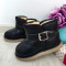 Cizme imblanite negre ugg pentru baieti 23 cod 0821