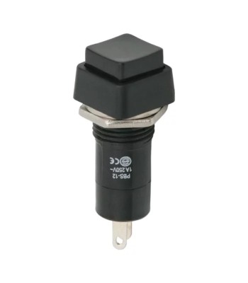 Intrerupator 1 circuit 1A 250V OFF-ON negru 09024FK cu retinere foto