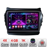 Navigatie Hyundai Santa Fe IX45 2012-2017 A-209-RK 4+64 InCell Display 1K Android Waze USB Navigatie Internet Youtube Radio