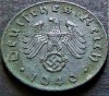 Moneda istorica 5 REICHSPFENNIG - GERMANIA NAZISTA, anul 1940 B * cod 3581, Europa