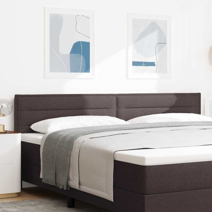 vidaXL Tăblie cap Altele cu headboard Maro &icirc;nchis 200 cm țesătură 42007037