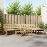 vidaXL Set de canapele de exterior 6 pcs Alb și Bej 79 x 79 x 37 cm 3388611