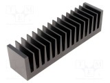 Radiator extrudat cu aripioare neagră FISCHER ELEKTRONIK L: 37,5mm W: 160mm