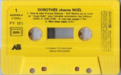Doroth&amp;eacute;e - Doroth&amp;eacute;e Chante No&amp;euml;l, Caseta audio foto