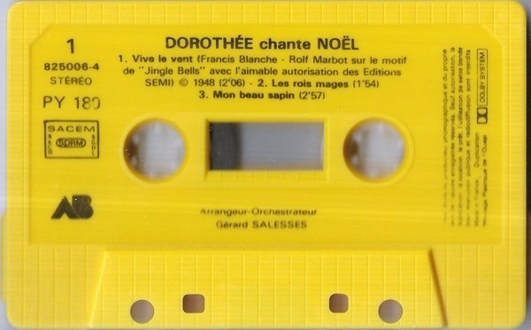 Doroth&eacute;e - Doroth&eacute;e Chante No&euml;l, Caseta audio