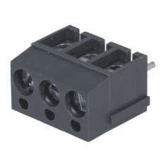 Regleta 3 contacte neagra de conexiuni placa PCB in unghi 90 5mm 3 piste max.2.5mm2 negru DEGSON ELECTRONICS DG300-5.0-03P-11-0