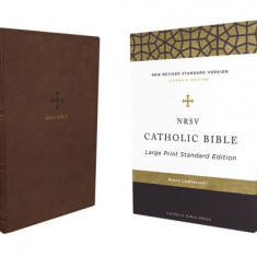 Nrsv, Catholic Bible, Standard Large Print, Leathersoft, Brown, Comfort Print: Holy Bible