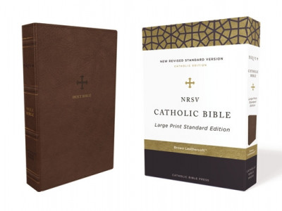 Nrsv, Catholic Bible, Standard Large Print, Leathersoft, Brown, Comfort Print: Holy Bible foto