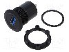 Conector {{Tip conector}}, versiune {{Versiune}}, {{Orientare spa&amp;#355;iala}}, ONPOW - USB-18-BK
