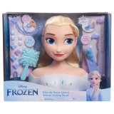 Cumpara ieftin Manechin de coafat cu accesorii, Styling Head, Papusa Elsa Frozen, 18 piese