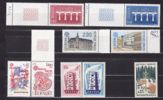 FRANTA 1956/1965/1980/1984/1990 EUROPA CEPT SERII MNH foto