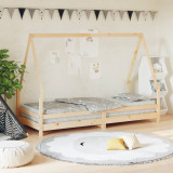 Cadru de pat pentru copii, 80x200 cm, lemn masiv de pin GartenMobel Dekor, vidaXL