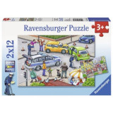 Puzzle politie, 2x12 piese, Ravensburger