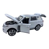 Macheta metal replica Range Rover alb cu lumini si sunet
