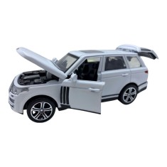 Macheta metal replica Range Rover alb cu lumini si sunet