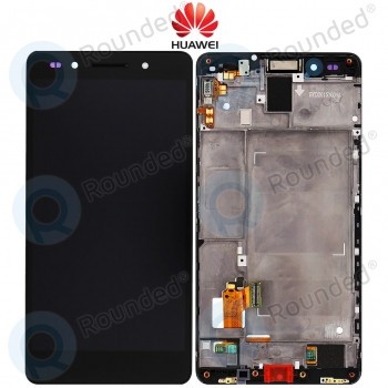 Capac frontal modul display Huawei Honor 7 + LCD + digitizer negru foto