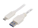 Cablu USB 3.0 A la C Aurit 0,5m Alb, Gembird
