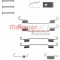 Set accesorii, sabot de frana SUZUKI ALTO (HA24) (2004 - 2009) METZGER 105-0722