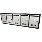 Modul 5 Cutii Postale, Culoare gri - maro
