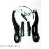Cumpara ieftin Frana Fata V-Brake Alongha HJ-805AD - 110x60 mm, Aluminiu, Negru Ultimate FactoryBikes