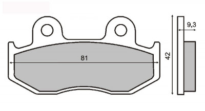 Placute frana sinter Honda SH 150 fata Cod Produs: MX_NEW 225100273RM foto