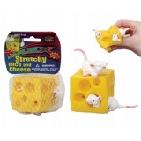 Minge antistress in forma de branza cu soricei | Keycraft