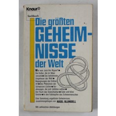 DIE GROSTEN GEHEIMNISSE DER WELT ( MARILE SECRETE ALE LUMII ) von NIGEL BLINDELL , 1984 , TEXT IN LIMBA GERMANA