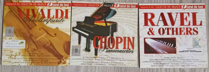 SET 3 CD-URI MUZICA CLASICA: VIVALDI, CHOPIN, RAVEL