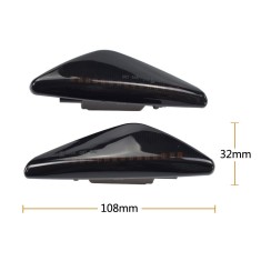 Set 2 x Semnalizare Dinamica Secventiala aripa LED compatibil BMW X3 F25 X5 E70 X6 E71 X6 E72 full LED GizMondo&reg;