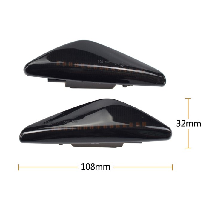 Set 2 x Semnalizare Dinamica Secventiala aripa LED compatibil BMW X3 F25 X5 E70 X6 E71 X6 E72 full LED GizMondo&reg;